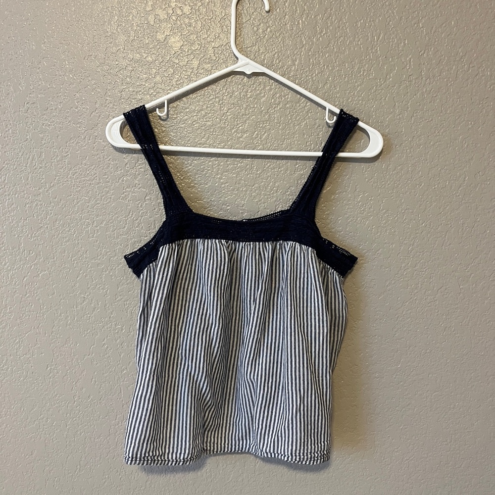 Navy Striped Tank